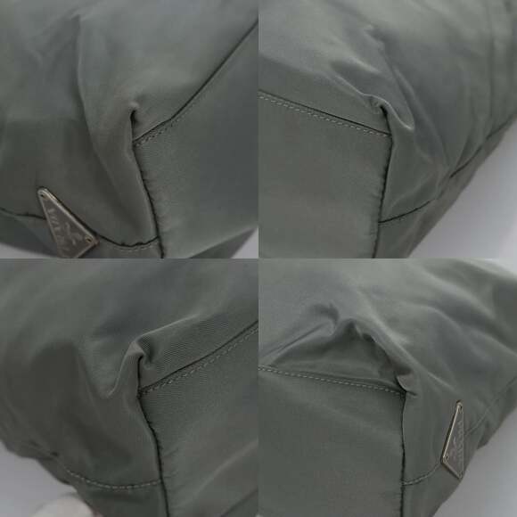 PRADA Shoulder Bag Nylon Gray - Picture 10 of 12